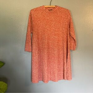 Elegant Red Knit Dress